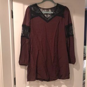 Express Shift Dress with Lace Details